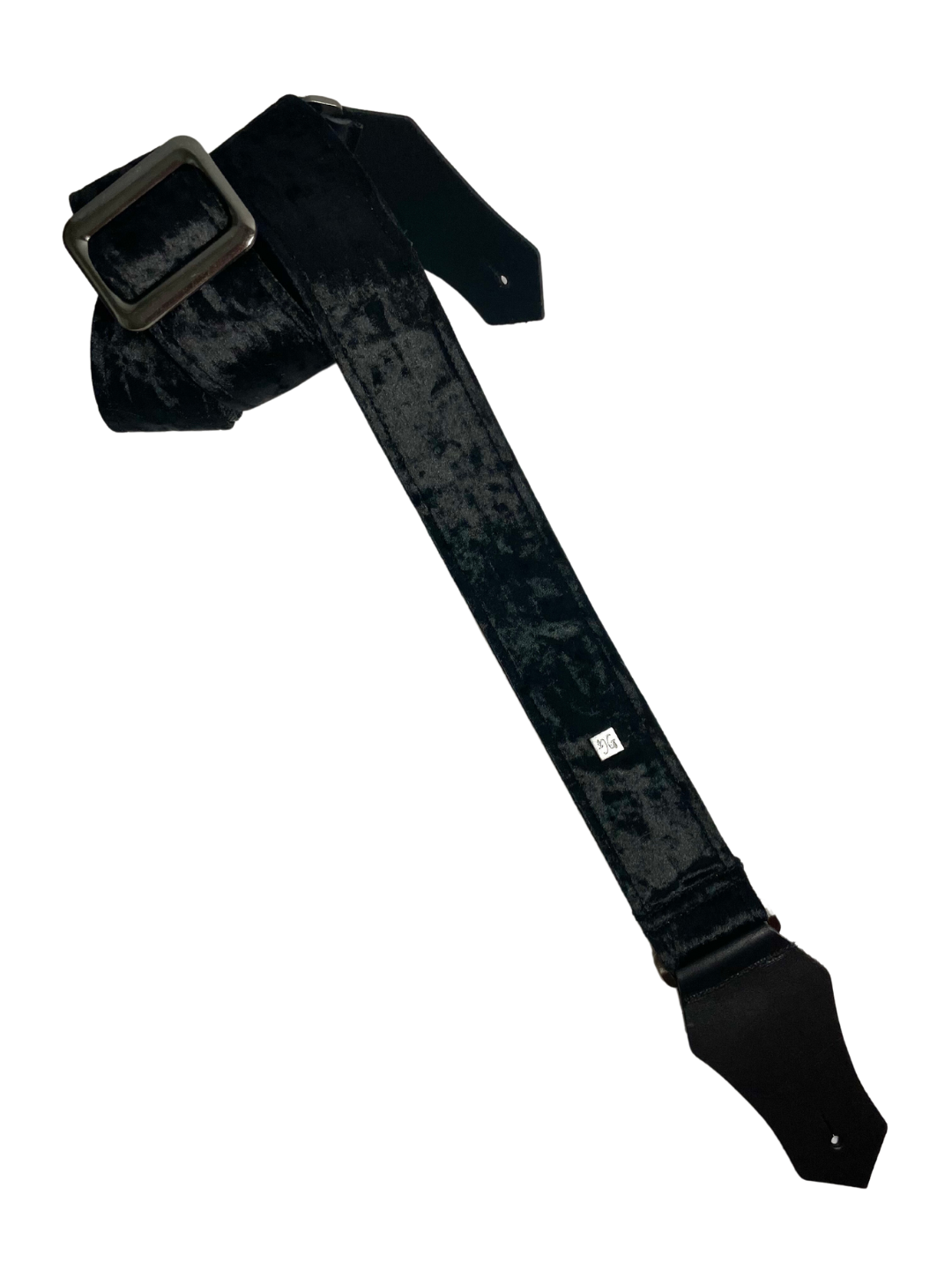 Crushed Velvet Black 2" Strap