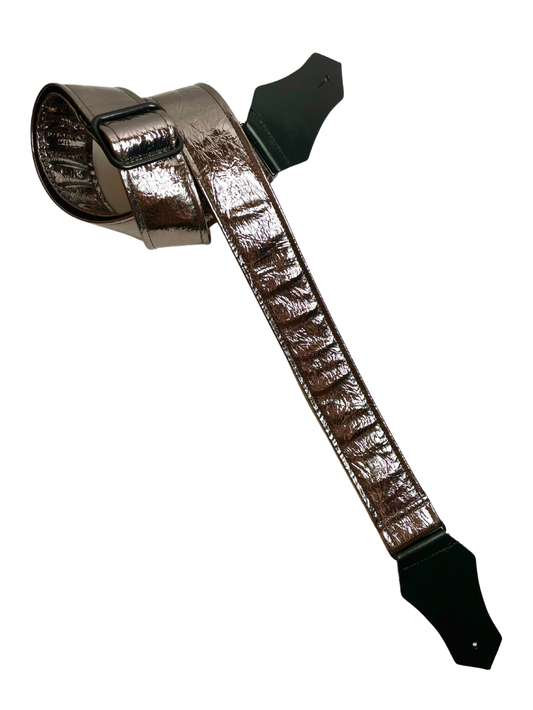 Distressed Vernice Pewter 2" Guitar Strap