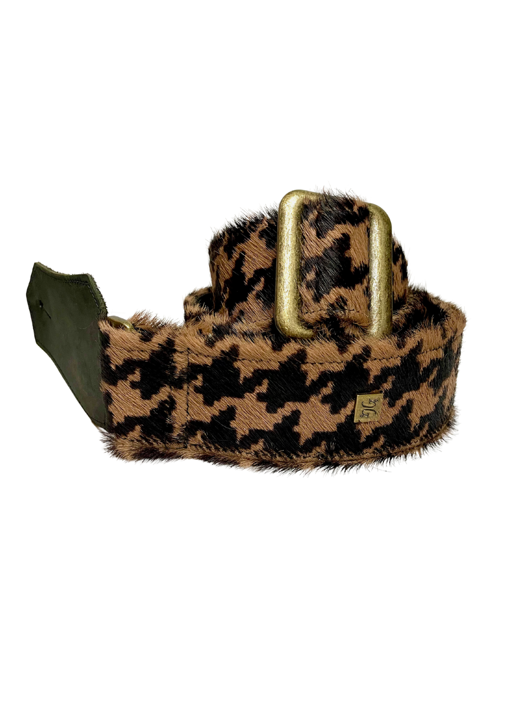 CLEARANCE Get'm Get'm Brown Houndstooth Guitar & Bass Strap