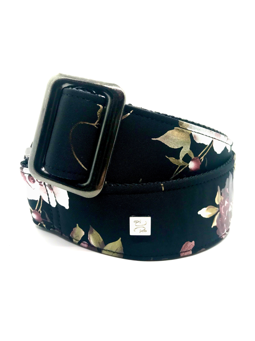Metal Rose Black 2” Guitar Strap