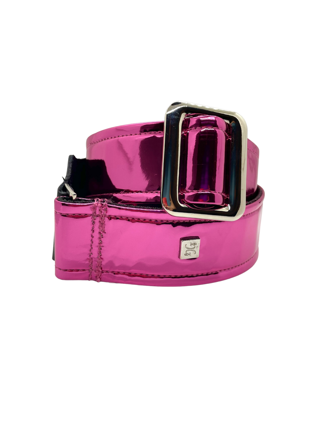 Mirror Reflective Fuchsia 2" Guitar Strap