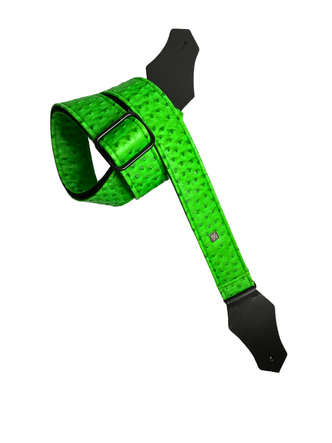 The Ostrich Neon Green 2" Guitar Strap