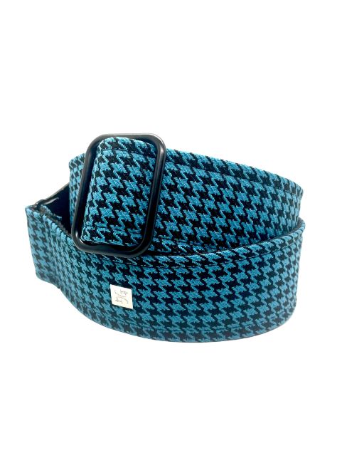 FLY Hounds Tooth Blue 2” Guitar Strap
