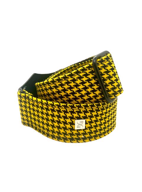 FLY Hounds Tooth Yellow 2” Guitar Strap