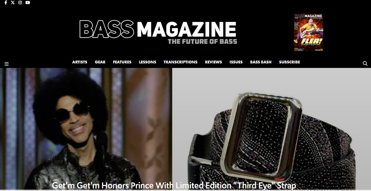 Bass Magazine - Get'm Get'm Honors Prince