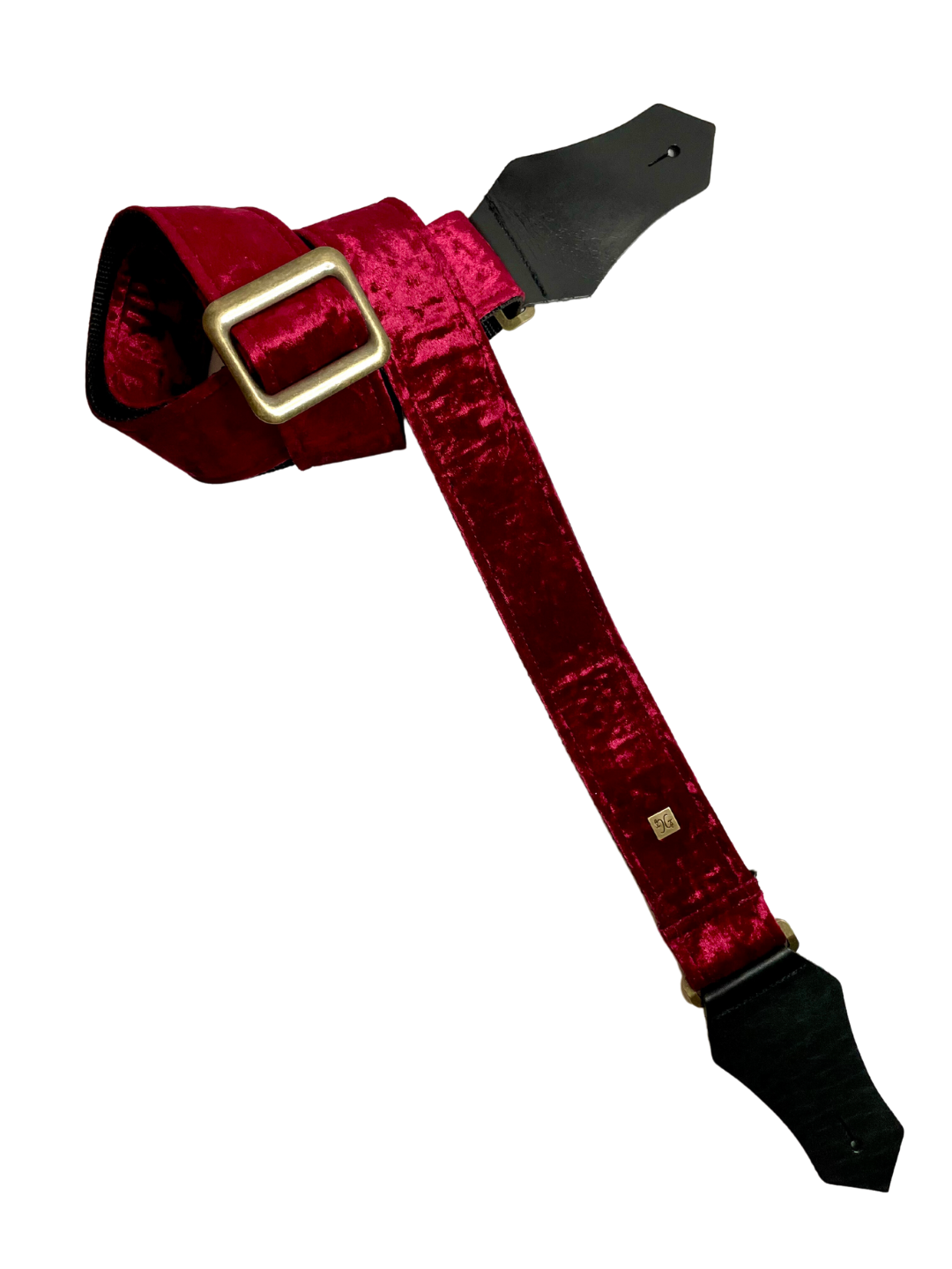 Get'm Get'm Crushed Velvet Guitar & Bass Strap
