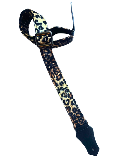 Get'm Get'm Dark Leopard Guitar & Bass Strap