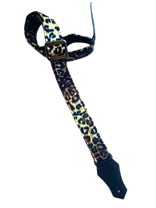 Get'm Get'm Dark Leopard Guitar & Bass Strap