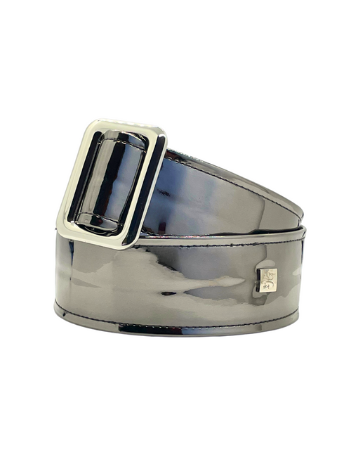 CLEARANCE - Get'm Get'm Badass Mirrored Pewter Guitar and Bass Strap 2"