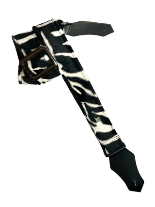 Zebra Print 2" Guitar Strap