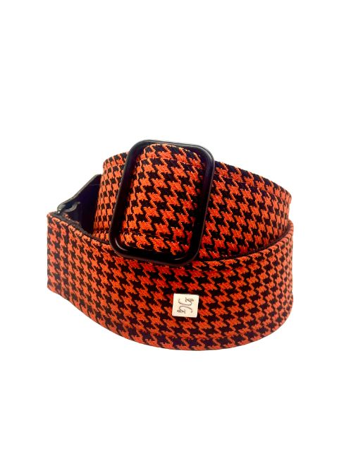 FLY Hounds Tooth Orange 2” Guitar Strap